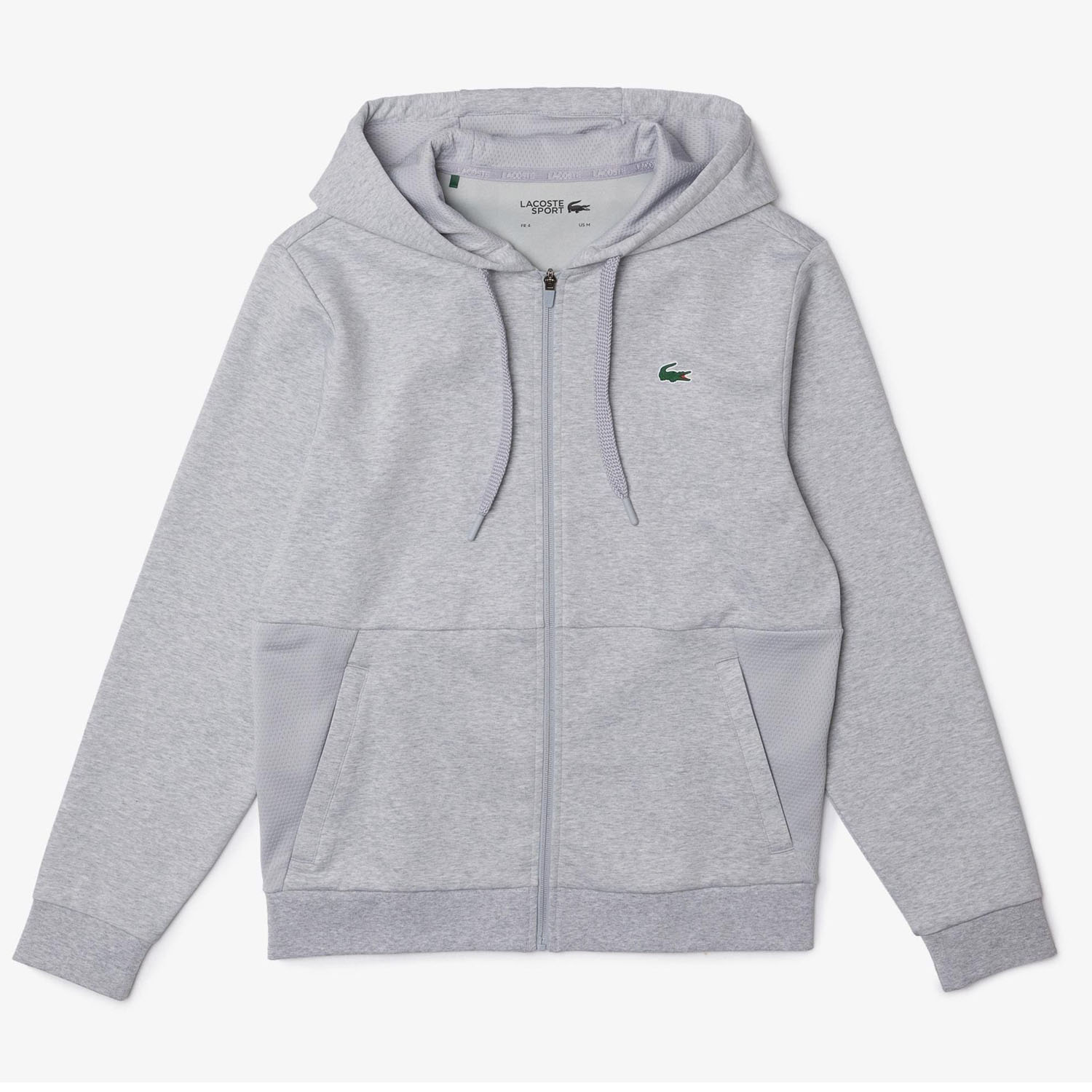 Lacoste white hoodie best sale